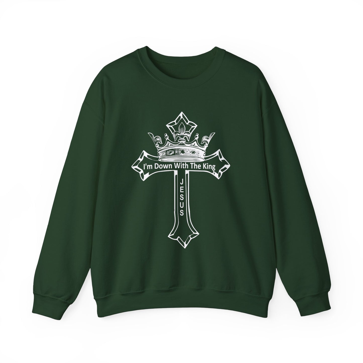 I'm Down With The King, Unisex Heavy Blend™ Crewneck Sweatshirt