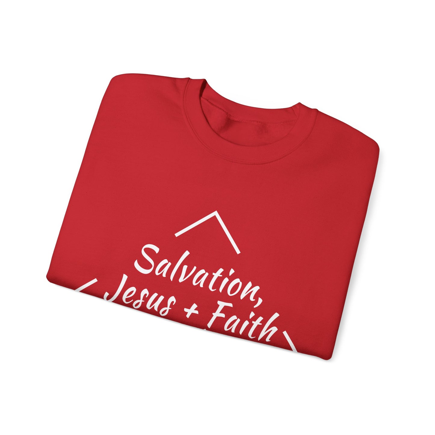 Salvation, Jesus + Faith, Unisex Heavy Blend™ Crewneck Sweatshirt