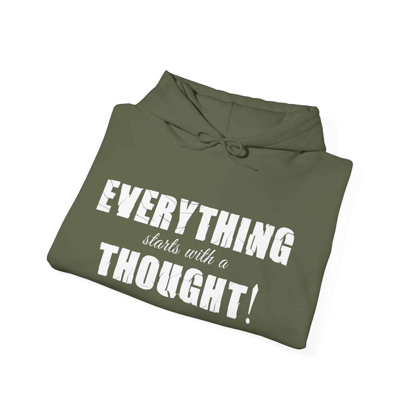Everything Starts With A Thought ,Unisex Heavy Blend™ Hooded Sweatshirt