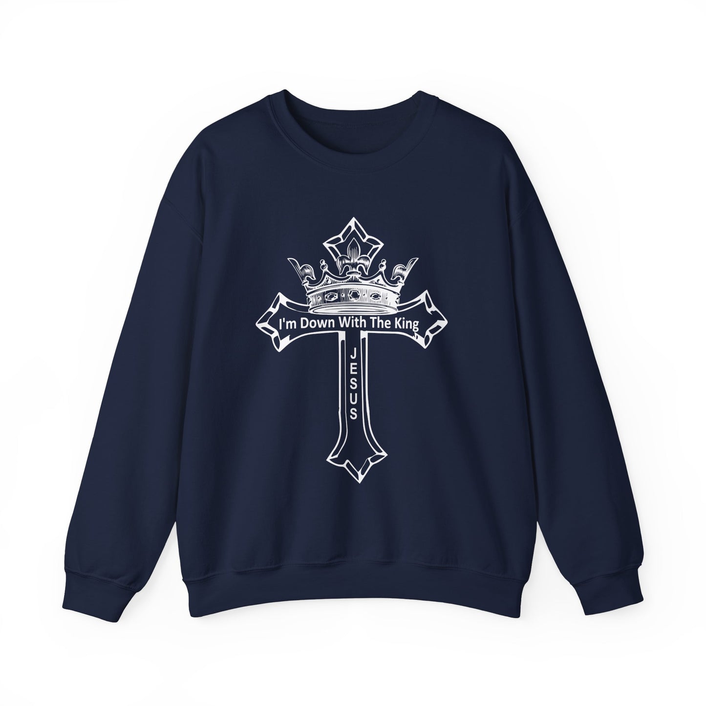 I'm Down With The King, Unisex Heavy Blend™ Crewneck Sweatshirt