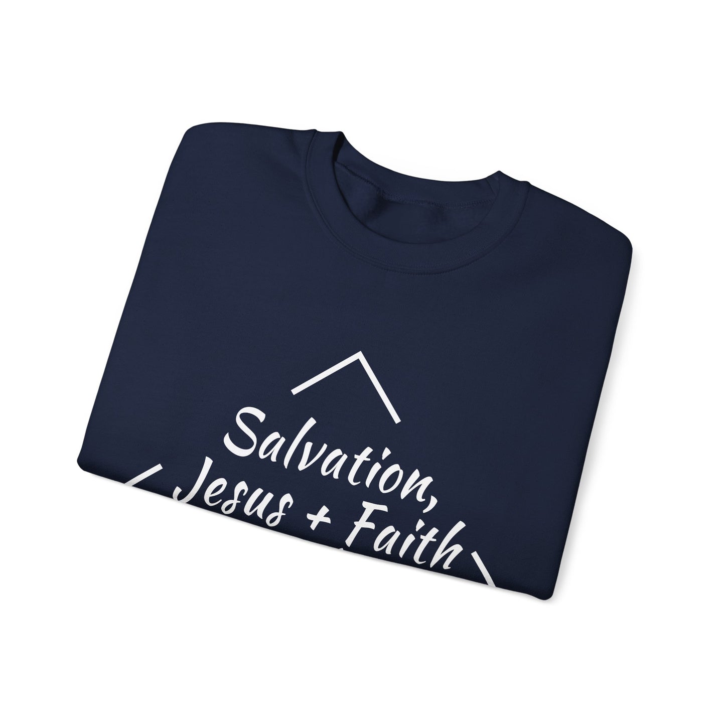Salvation, Jesus + Faith, Unisex Heavy Blend™ Crewneck Sweatshirt