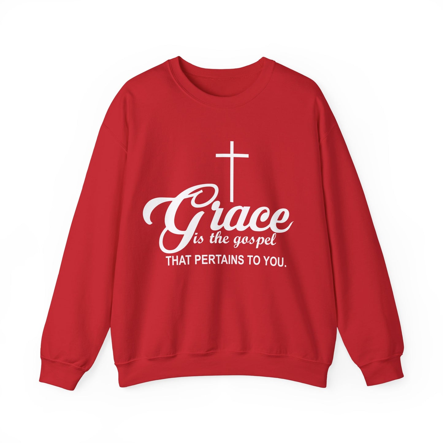 Grace Is The Gospel That Pertains To You, Unisex Heavy Blend™ Crewneck Sweatshirt