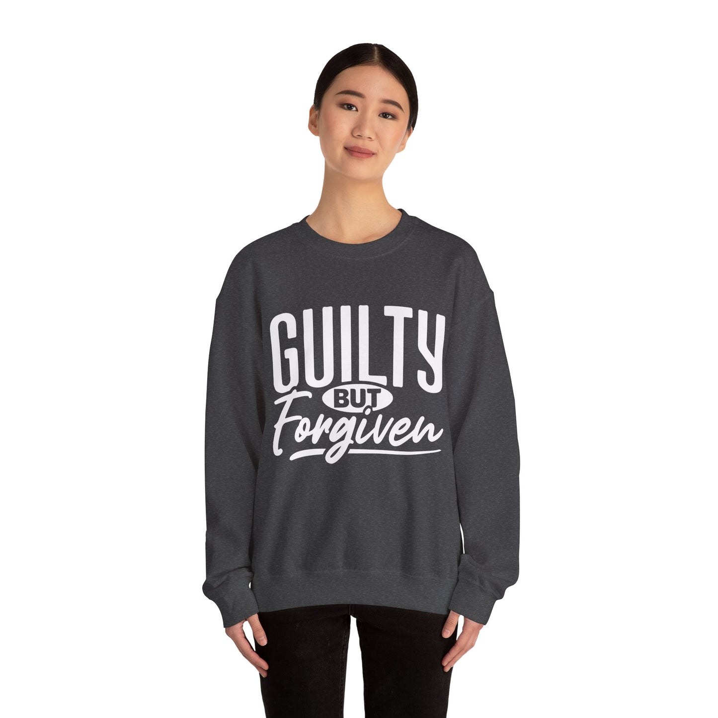 Guilty But Forgiven ,Unisex Heavy Blend™ Crewneck Sweatshirt