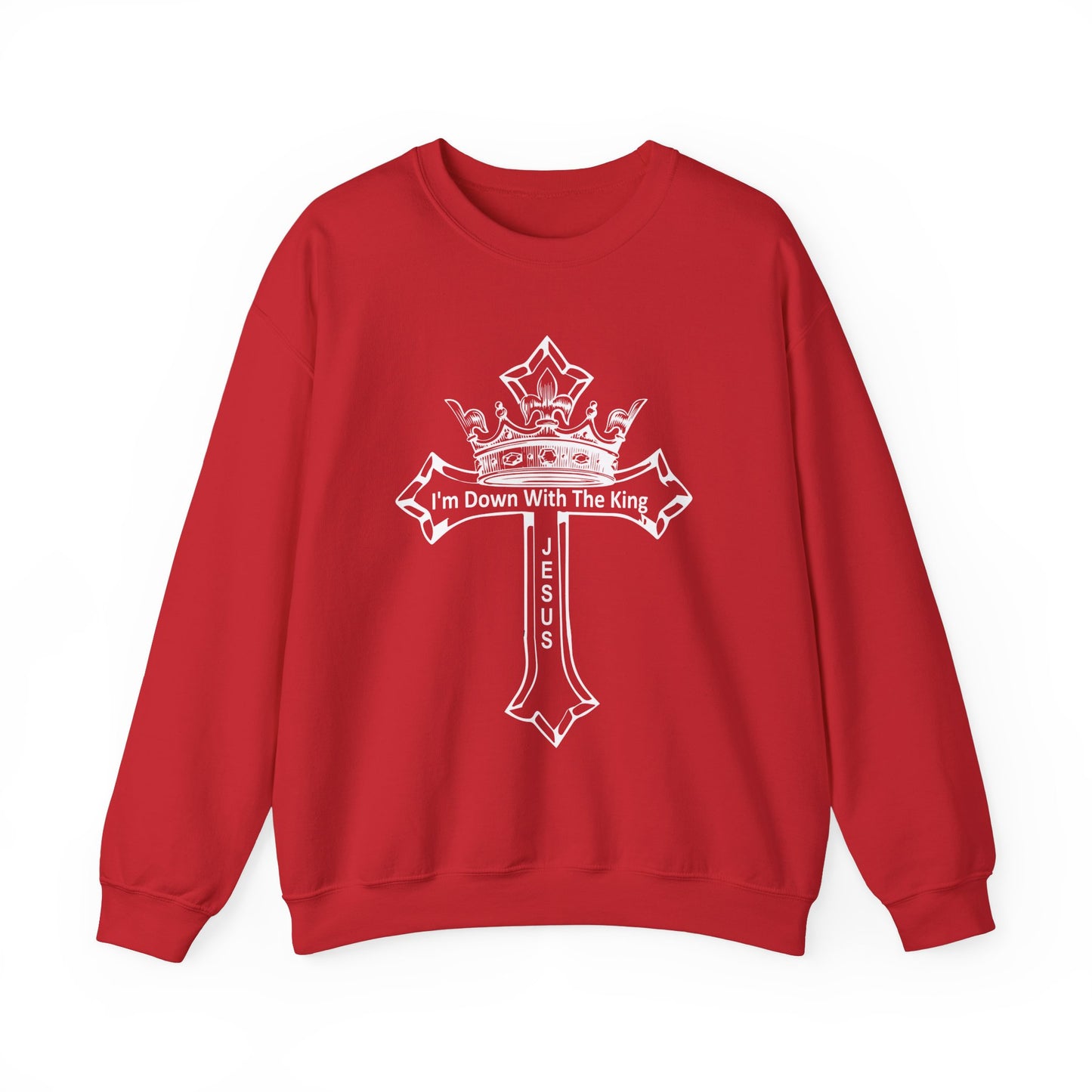 I'm Down With The King, Unisex Heavy Blend™ Crewneck Sweatshirt