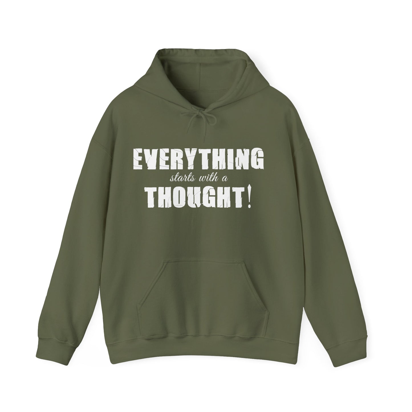 Everything Starts With A Thought ,Unisex Heavy Blend™ Hooded Sweatshirt
