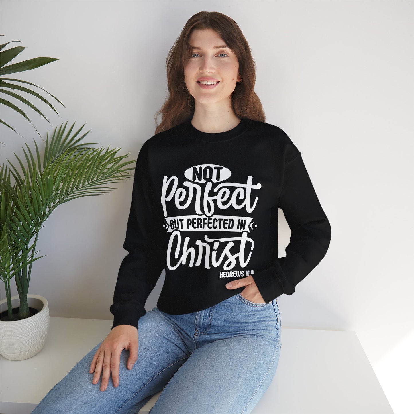 Not Perfect, But Perfected In Christ, Cozy Sweatshirt