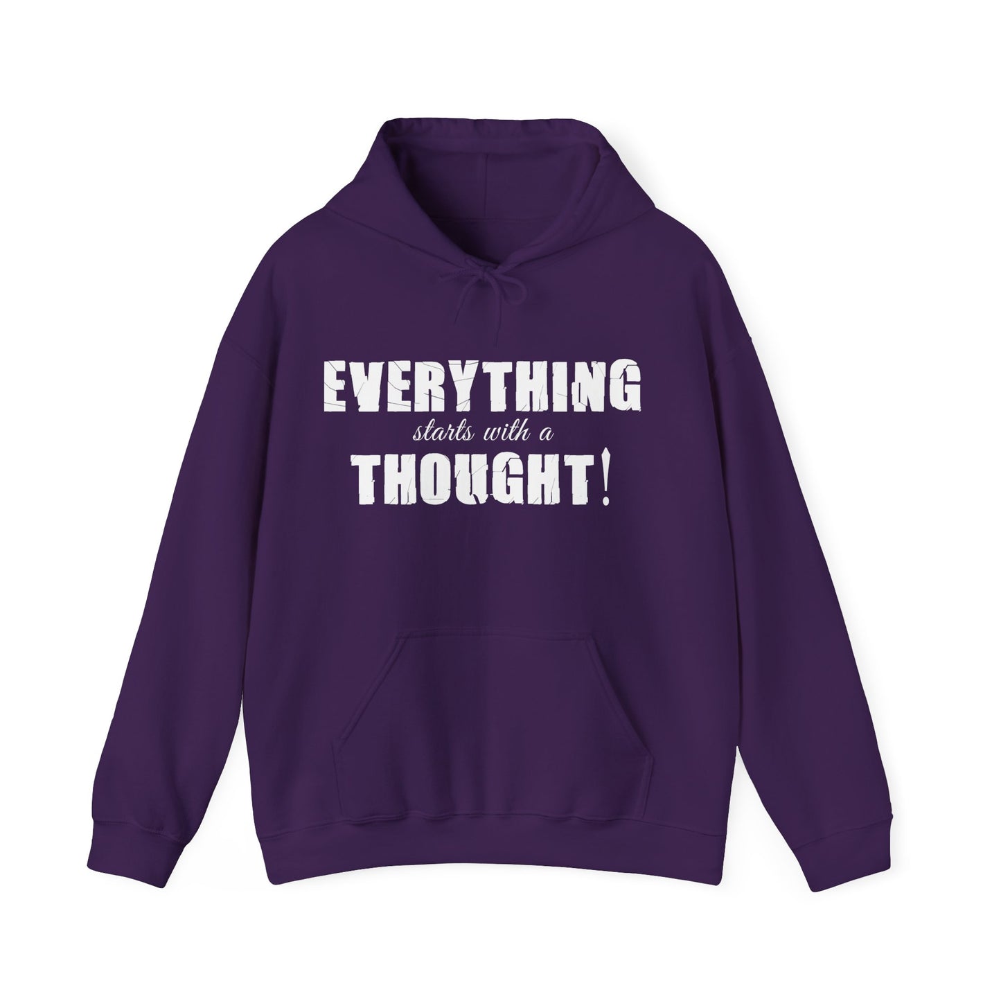 Everything Starts With A Thought ,Unisex Heavy Blend™ Hooded Sweatshirt