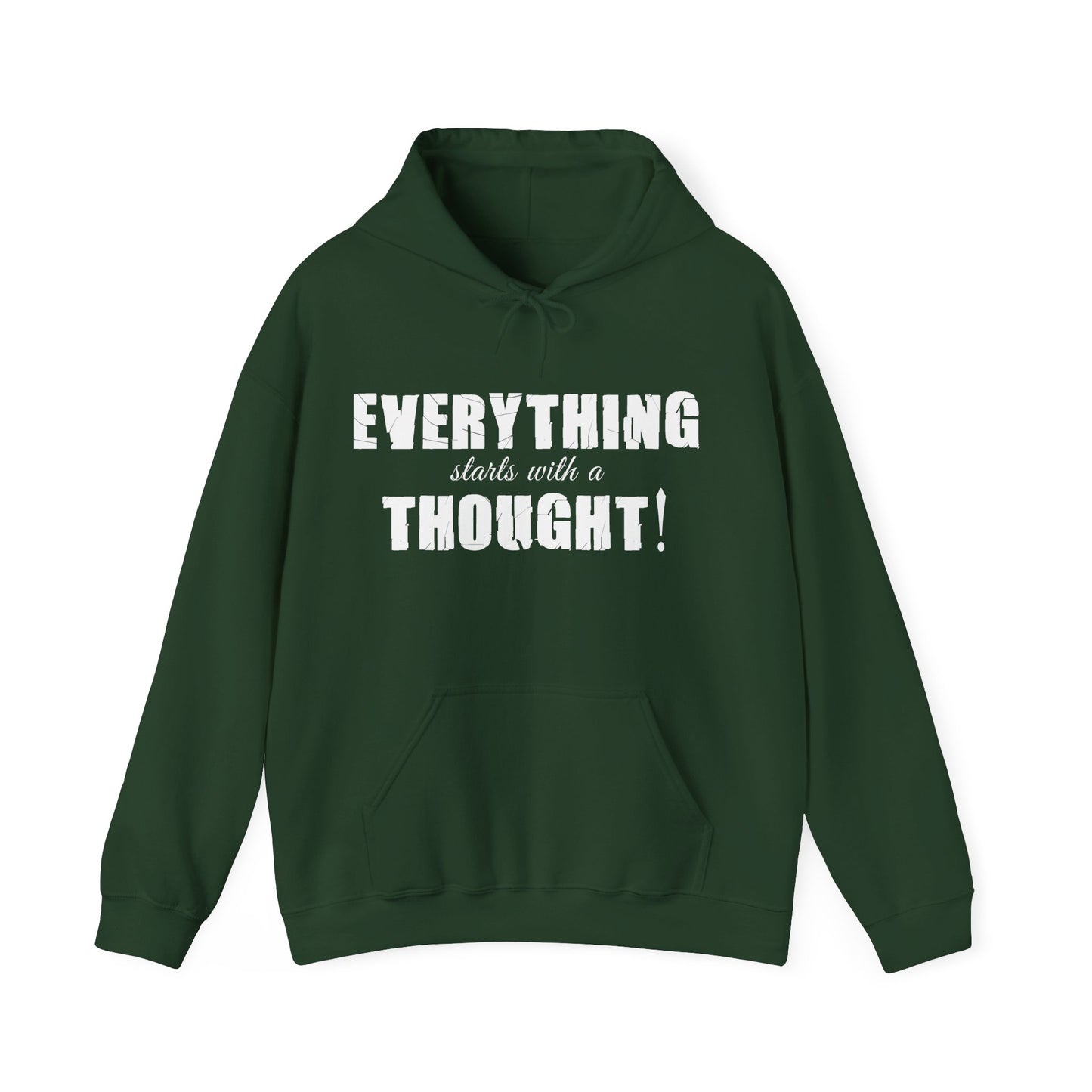 Everything Starts With A Thought ,Unisex Heavy Blend™ Hooded Sweatshirt