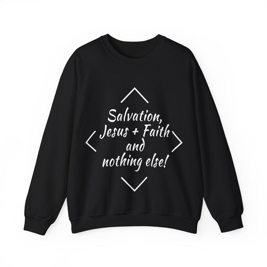 Salvation, Jesus + Faith, Unisex Heavy Blend™ Crewneck Sweatshirt