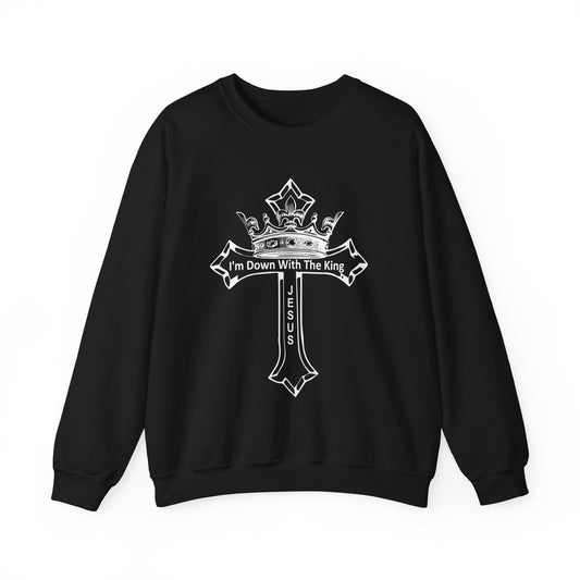 I'm Down With The King, Unisex Heavy Blend™ Crewneck Sweatshirt