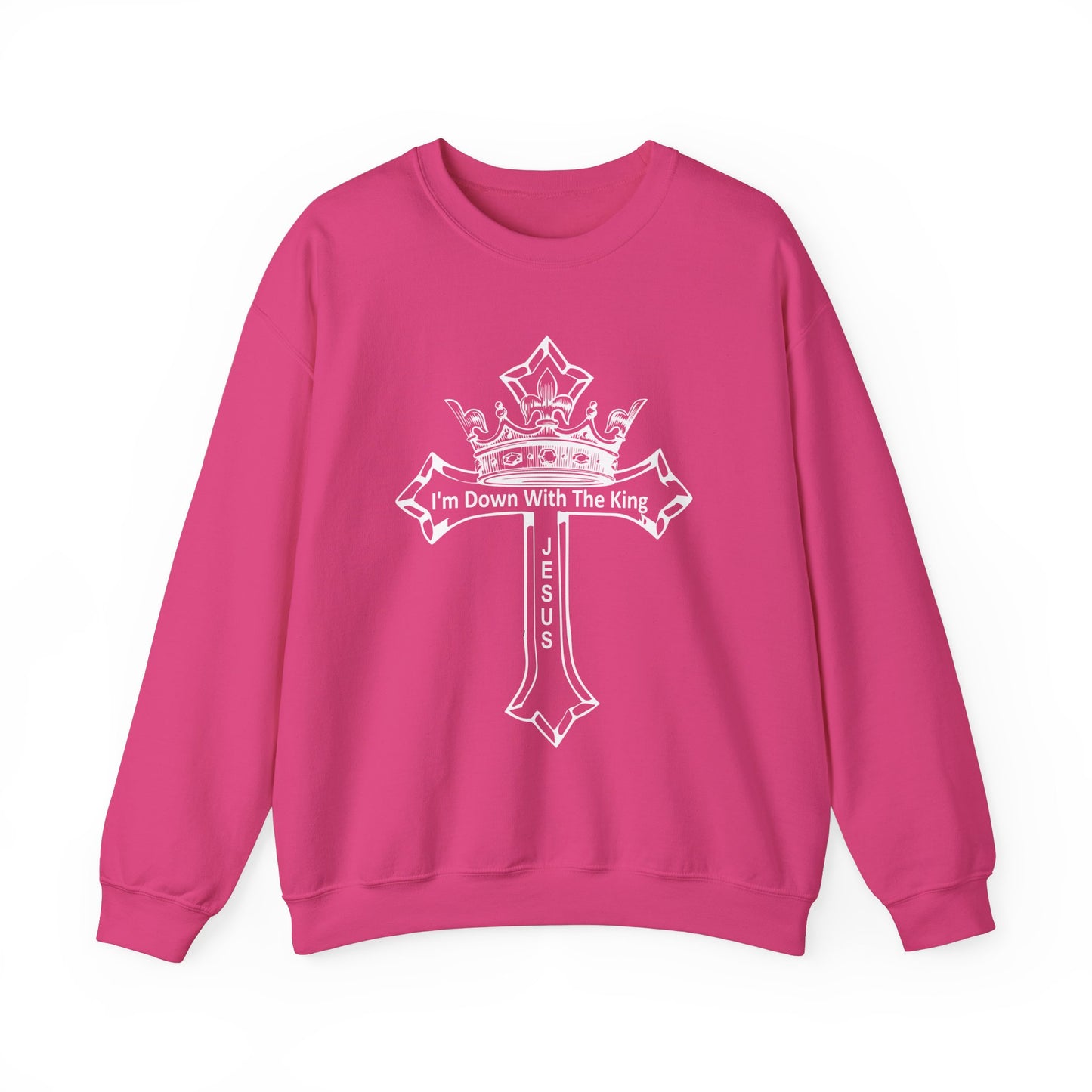 I'm Down With The King, Unisex Heavy Blend™ Crewneck Sweatshirt