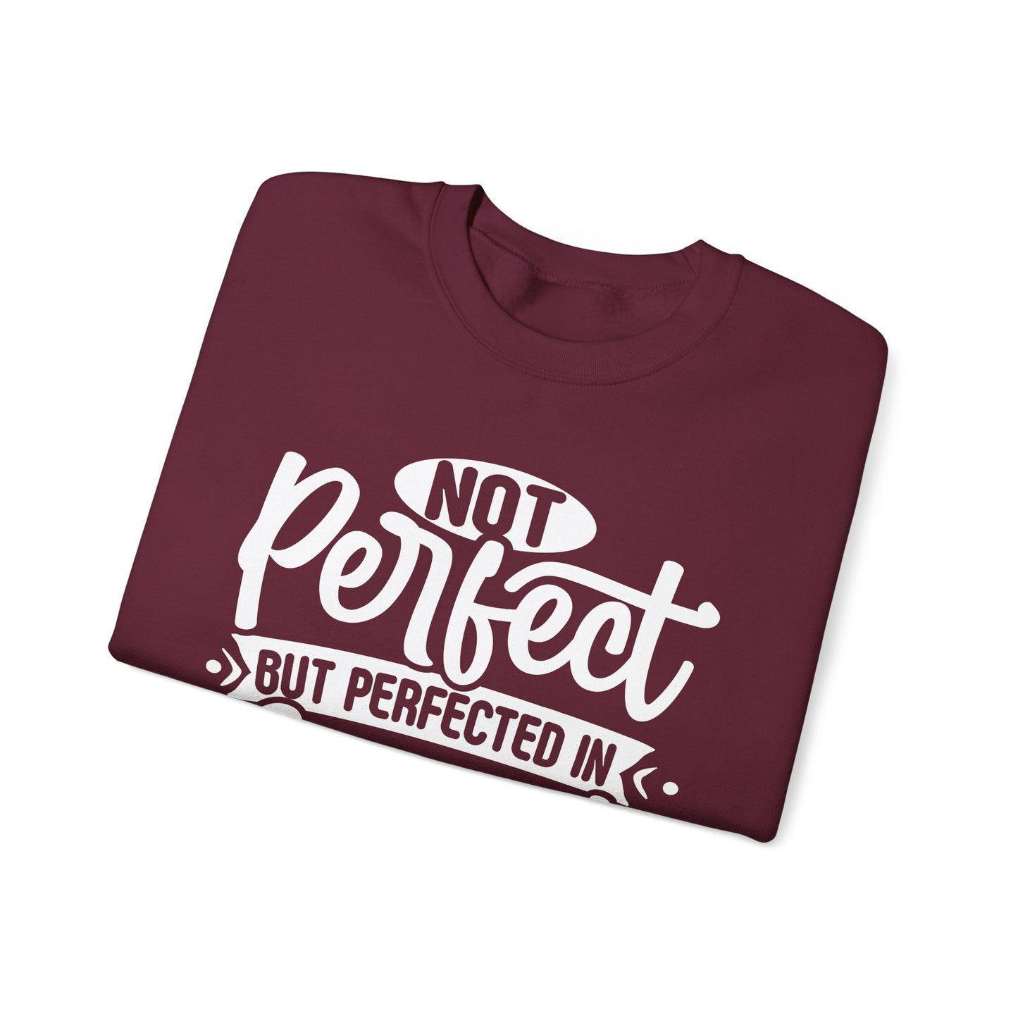 Not Perfect, But Perfected In Christ, Cozy Sweatshirt