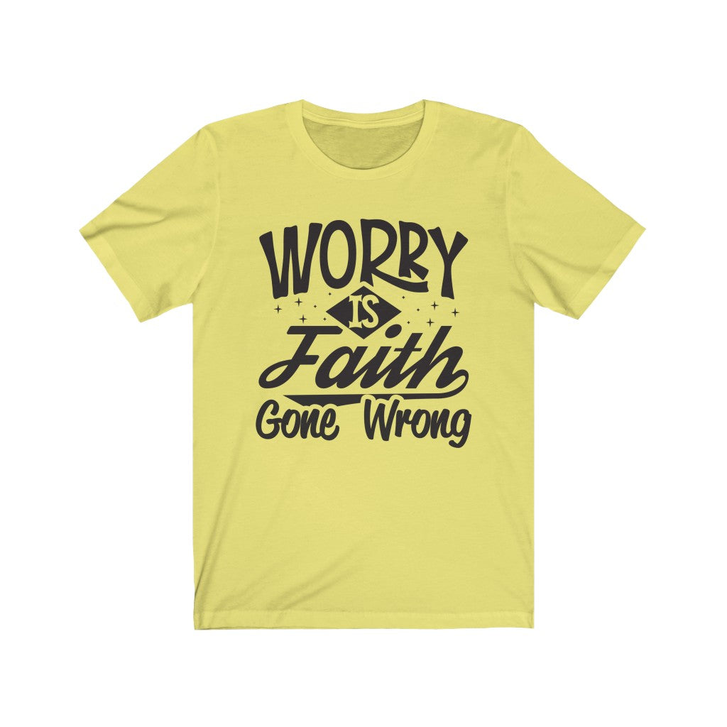 Worry, Black Letter, Bella Canvas Luxury Unisex Jersey