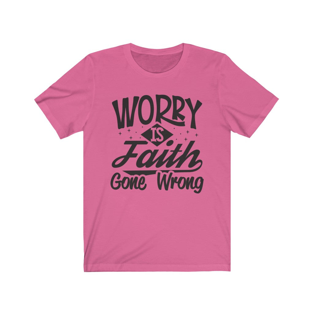 Worry, Black Letter, Bella Canvas Luxury Unisex Jersey