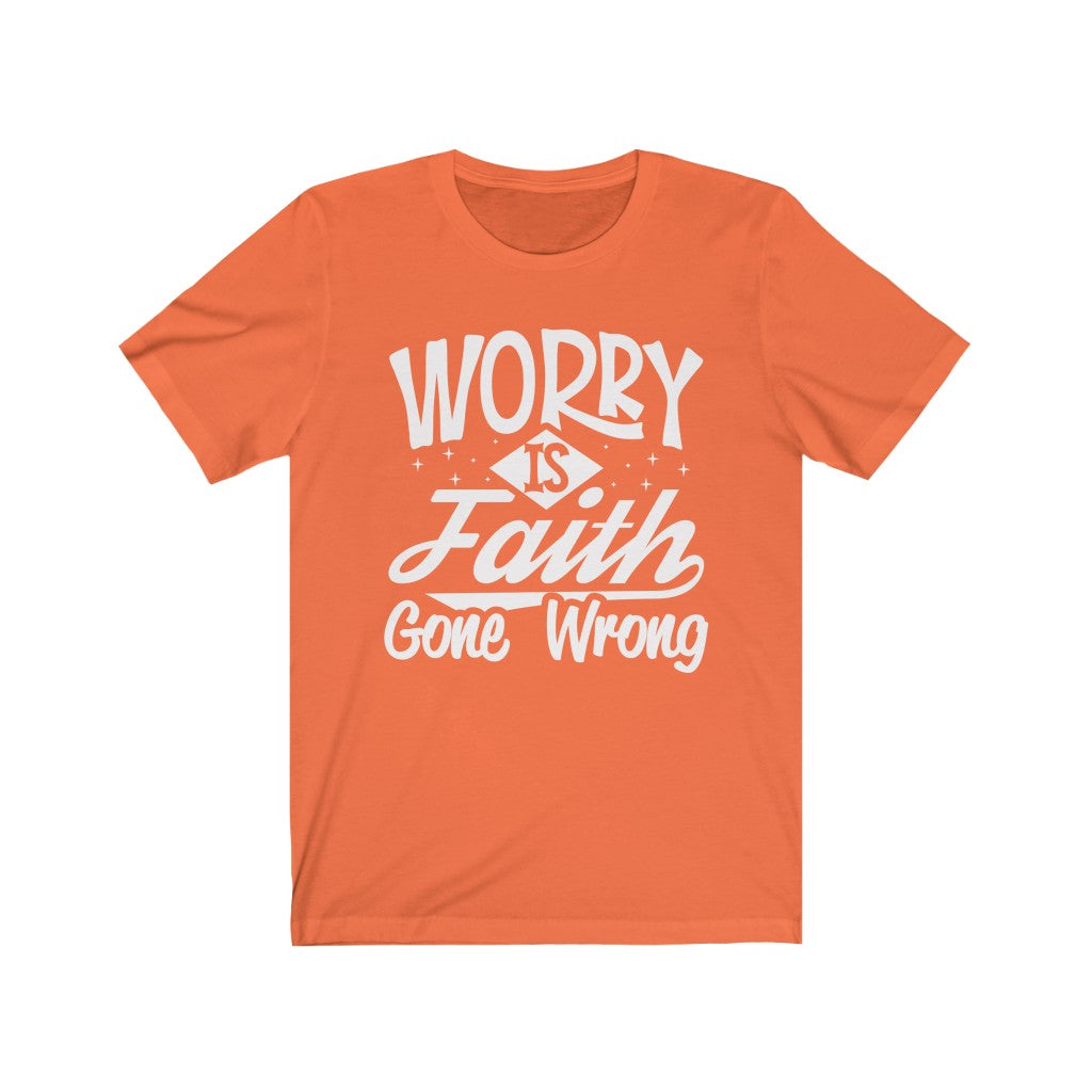 Worry, White Letter, Bella Canvas Luxury Unisex Jersey