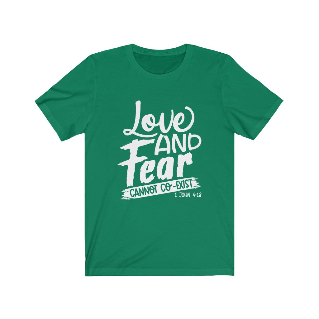 Love & Fear, White Letter, Bella Canvas Luxury Unisex Jersey