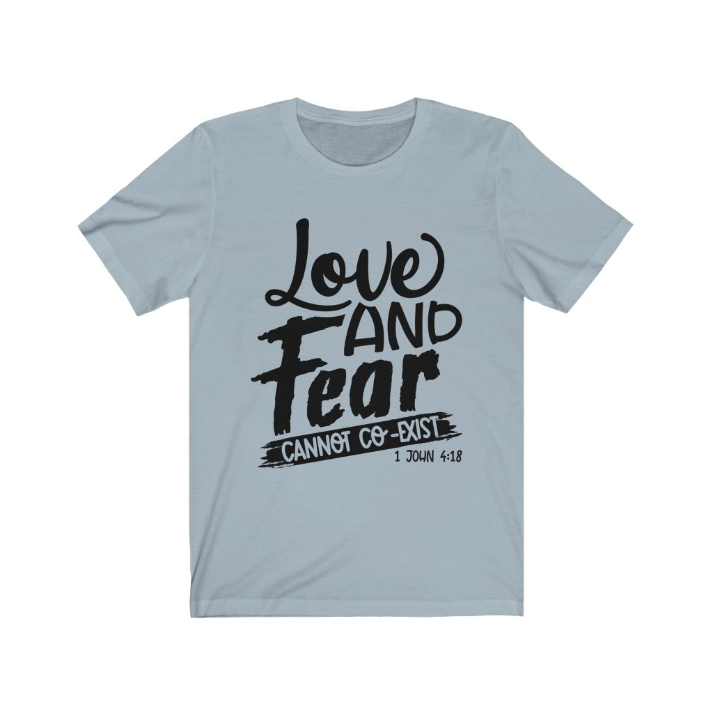 Love & Fear, Black Letter, Bella Canvas Luxury Unisex Jersey
