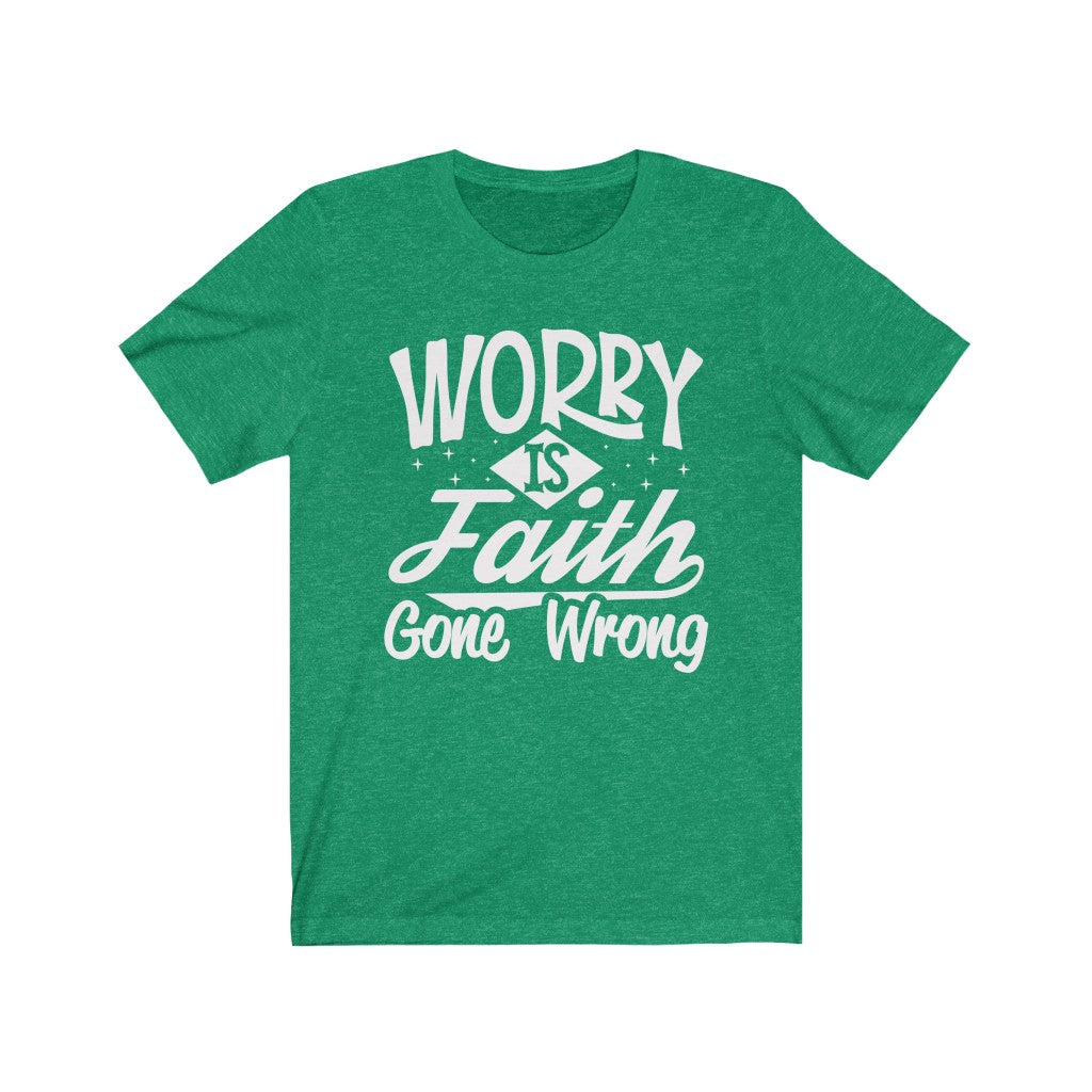 Worry, White Letter, Bella Canvas Luxury Unisex Jersey