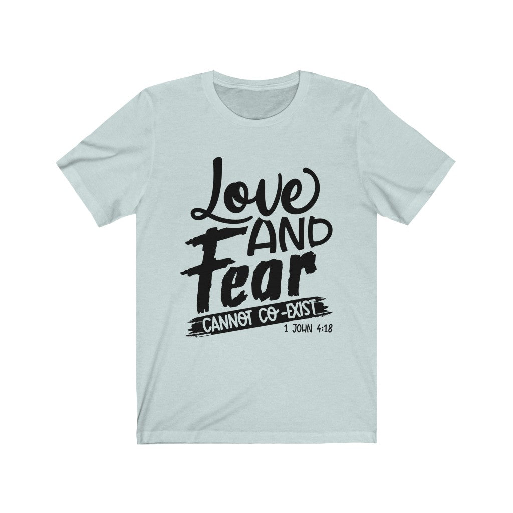 Love & Fear, Black Letter, Bella Canvas Luxury Unisex Jersey