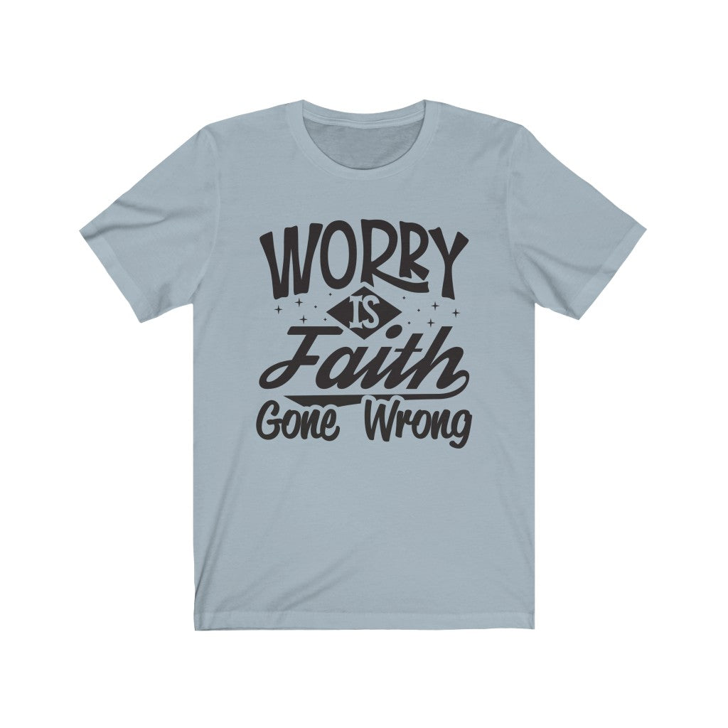 Worry, Black Letter, Bella Canvas Luxury Unisex Jersey
