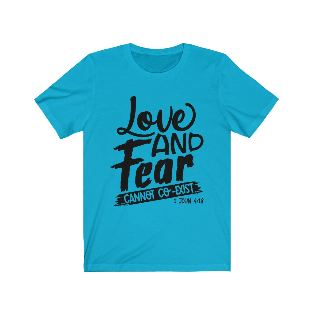 Love & Fear, Black Letter, Bella Canvas Luxury Unisex Jersey