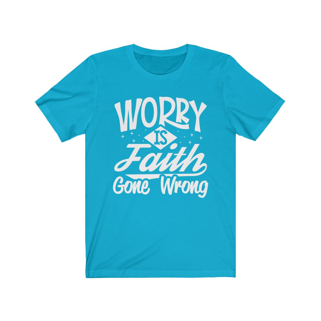 Worry, White Letter, Bella Canvas Luxury Unisex Jersey