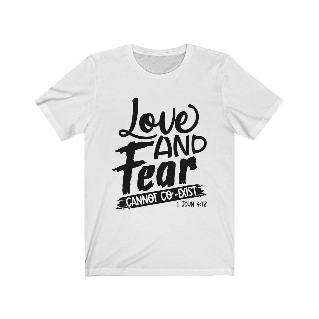 Love & Fear, Black Letter, Bella Canvas Luxury Unisex Jersey