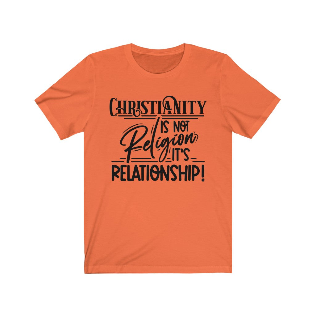 Relationship Not Religion, Black Letter, Bella Canvas Luxury Unisex Jersey