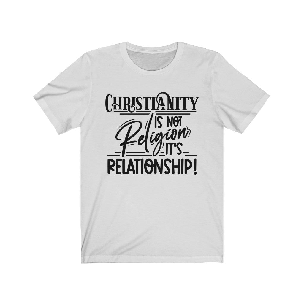 Relationship Not Religion, Black Letter, Bella Canvas Luxury Unisex Jersey