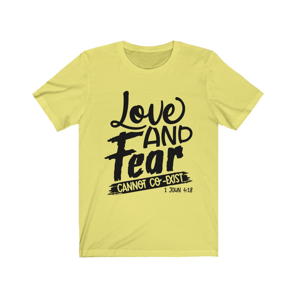 Love & Fear, Black Letter, Bella Canvas Luxury Unisex Jersey