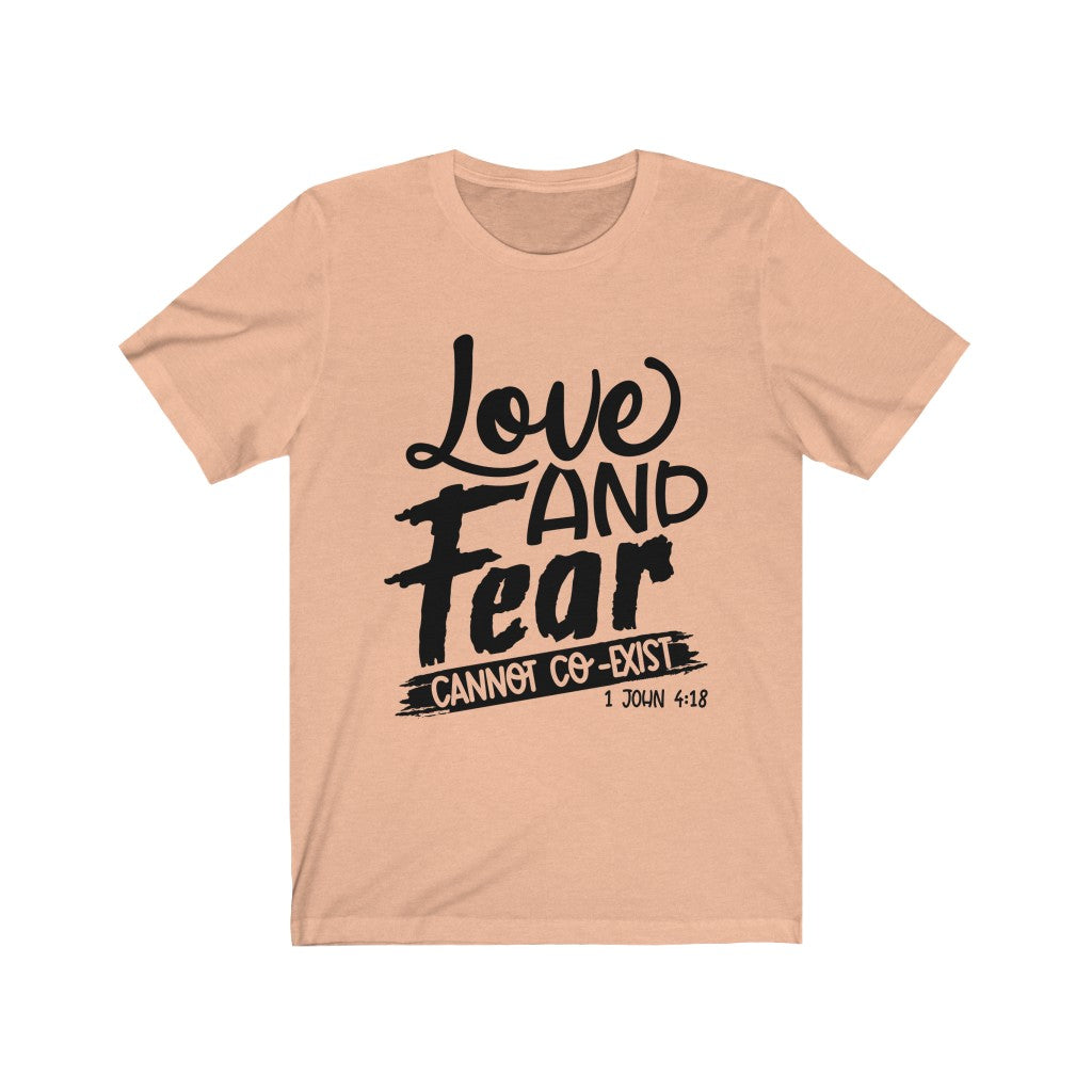 Love & Fear, Black Letter, Bella Canvas Luxury Unisex Jersey
