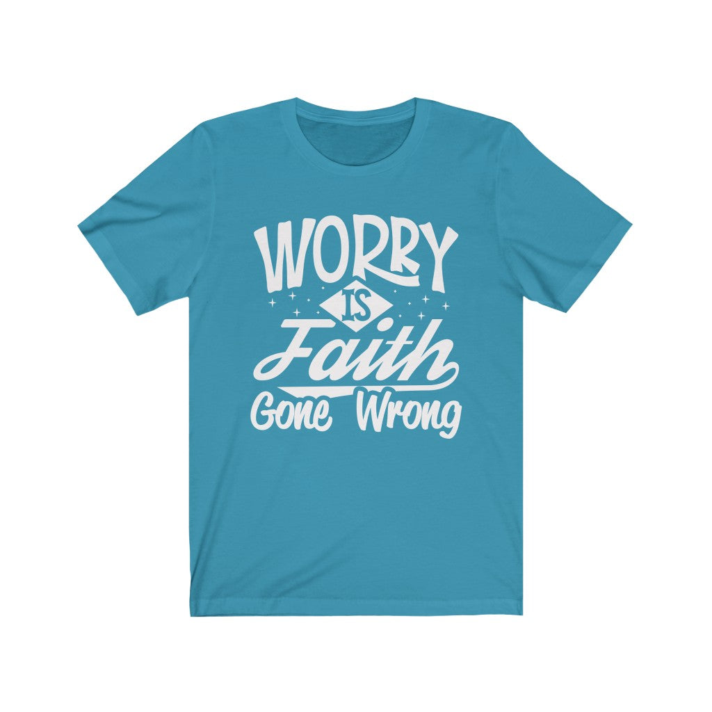 Worry, White Letter, Bella Canvas Luxury Unisex Jersey