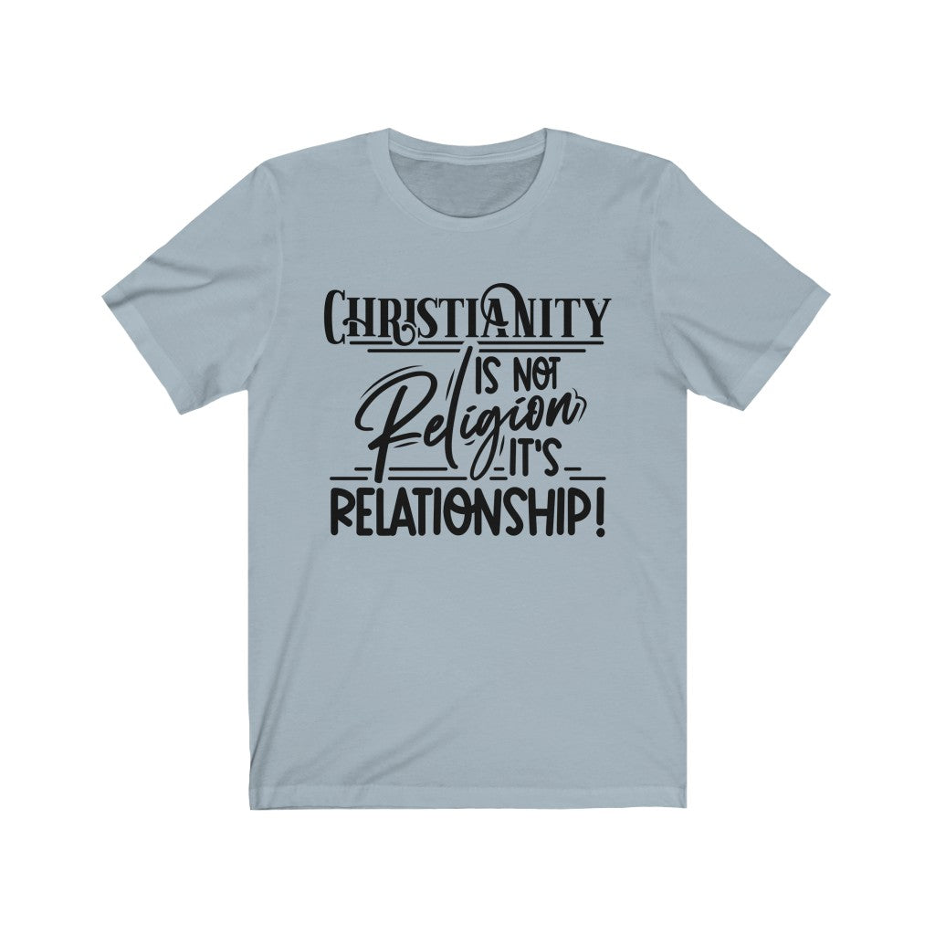 Relationship Not Religion, Black Letter, Bella Canvas Luxury Unisex Jersey