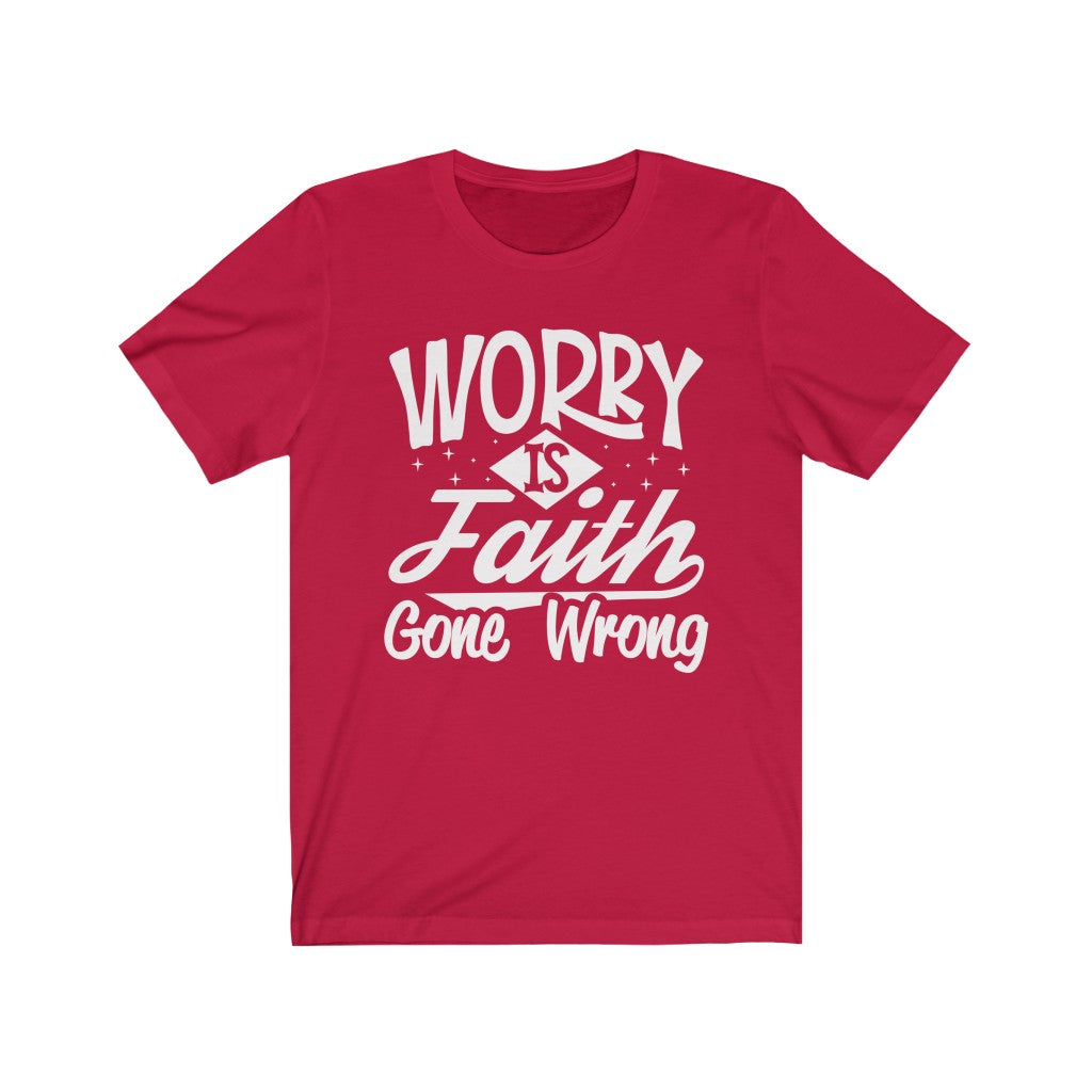 Worry, White Letter, Bella Canvas Luxury Unisex Jersey