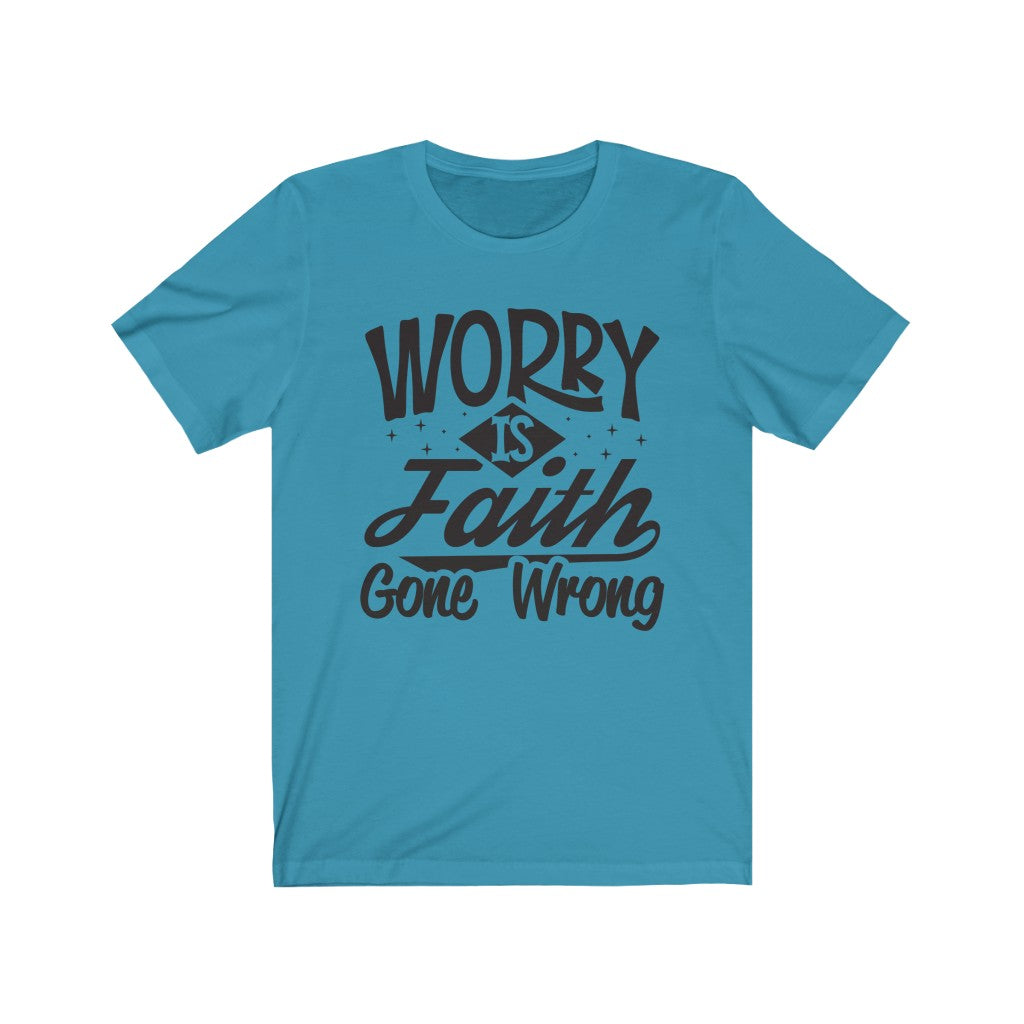 Worry, Black Letter, Bella Canvas Luxury Unisex Jersey