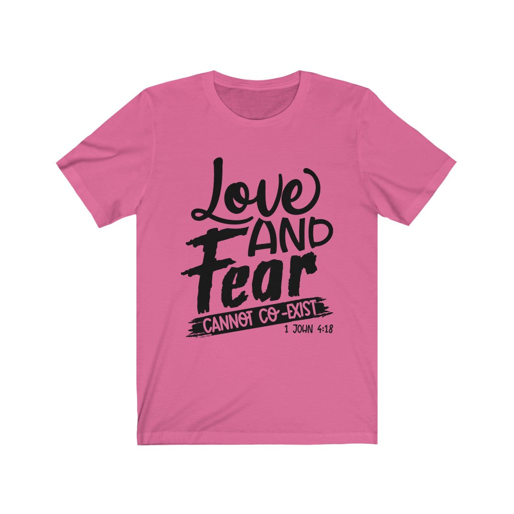 Love & Fear, Black Letter, Bella Canvas Luxury Unisex Jersey