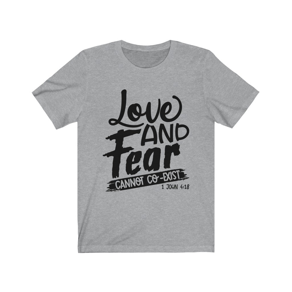 Love & Fear, Black Letter, Bella Canvas Luxury Unisex Jersey