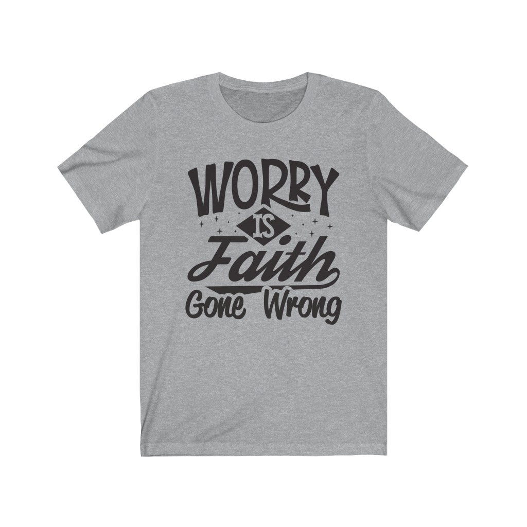 Worry, Black Letter, Bella Canvas Luxury Unisex Jersey