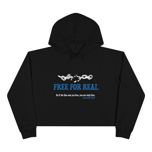 Free For Real Crop Hoodie