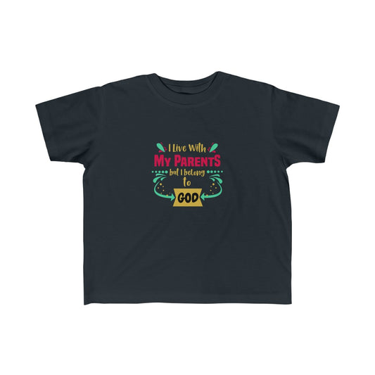 I Live With My Parents Kid's Fine Jersey Tee