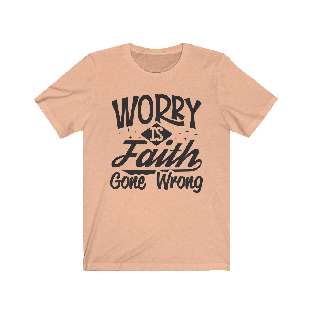 Worry, Black Letter, Bella Canvas Luxury Unisex Jersey
